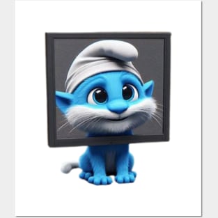 Smurf cat meme Posters and Art